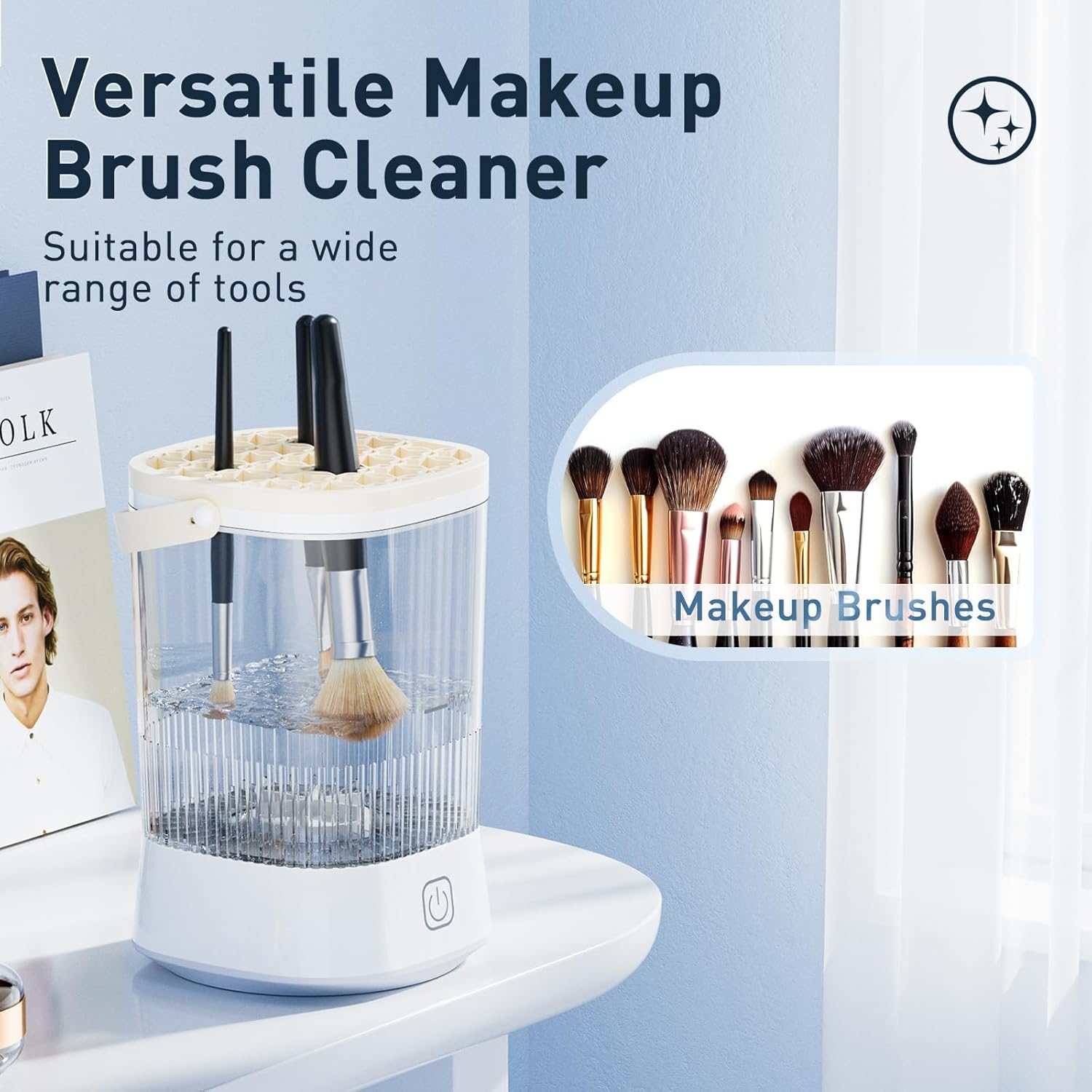Quick Clean Makeup Brush Spinner