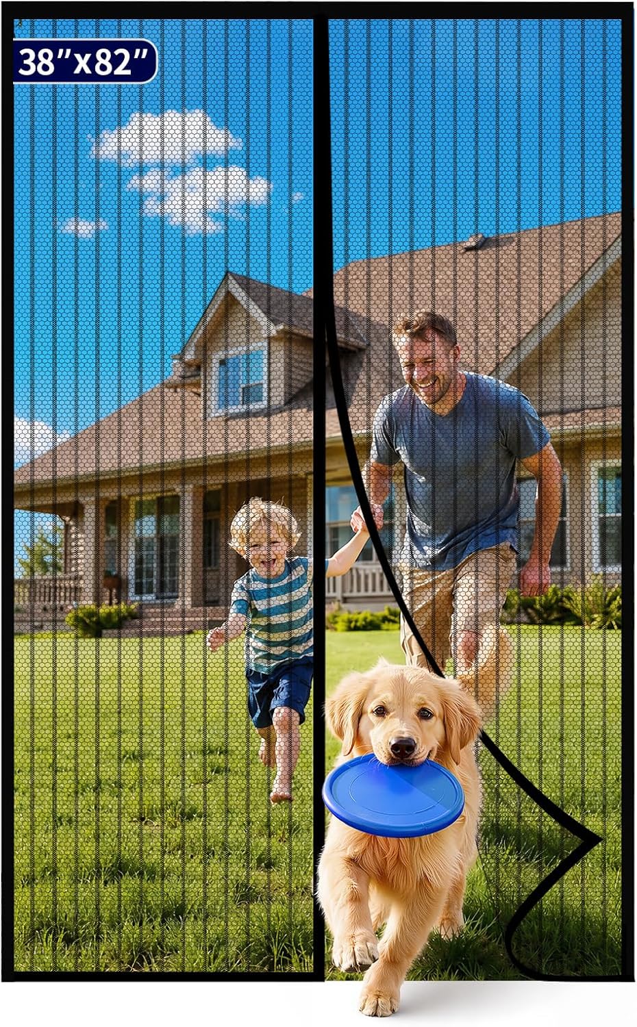Magnetic Breeze Doorway Screen
