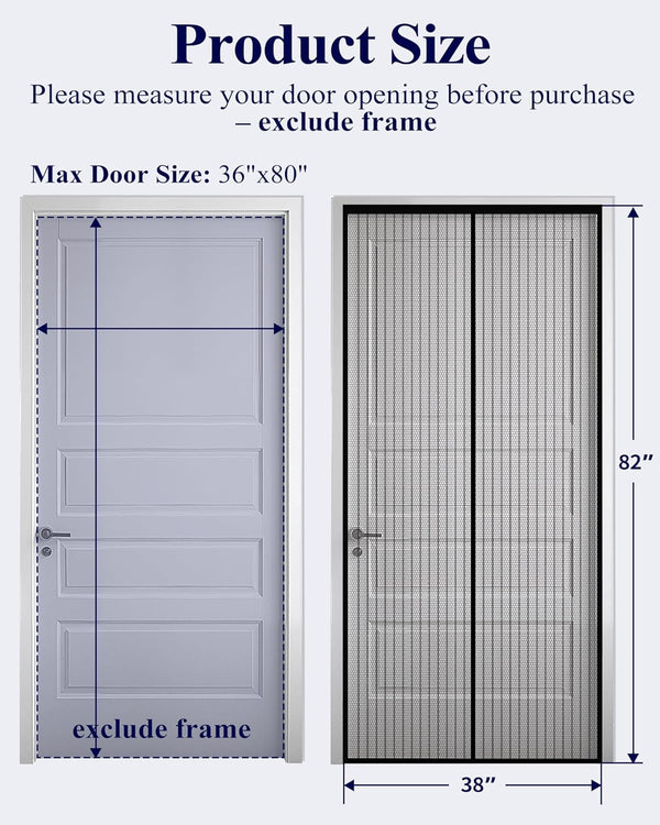 Magnetic Breeze Doorway Screen