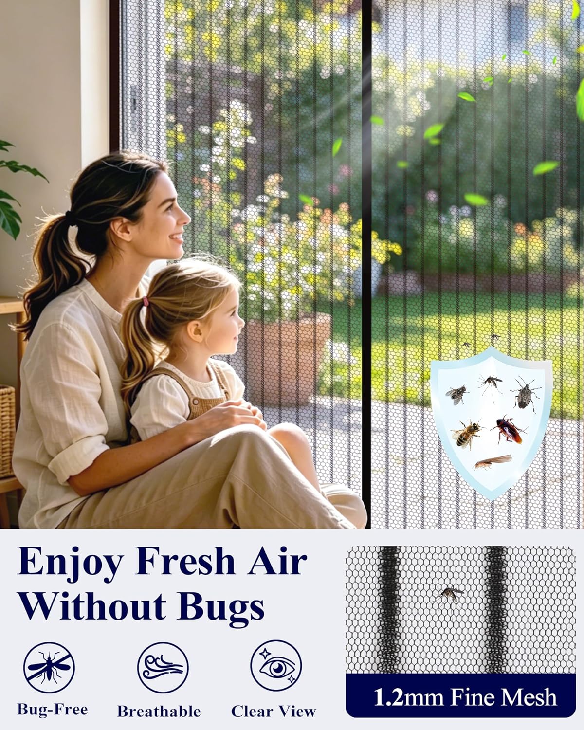 Magnetic Breeze Doorway Screen